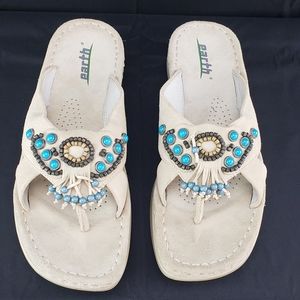 Earth Brand Sandal Aztec Cream Color